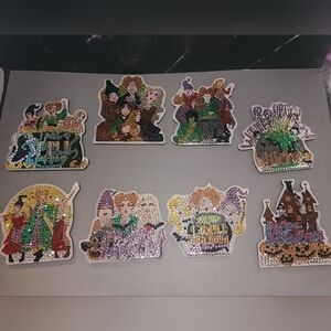 Hocus Pocus 8 piece Coasters with holder Set.